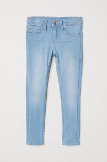 Атласные джинсы Skinny Fit H&M