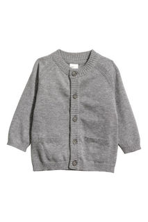 Вязаный хлопковый кардиган H&M