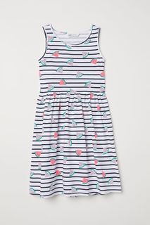 Трикотажное платье с рисунком H&M