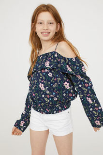 Блузка с открытыми плечами H&M