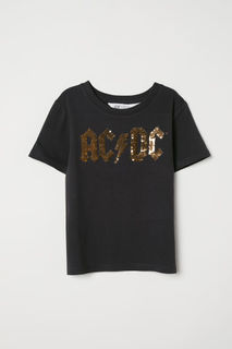 Футболка с пайетками H&M