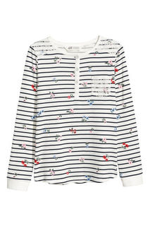 Футболка с длинным рукавом H&M