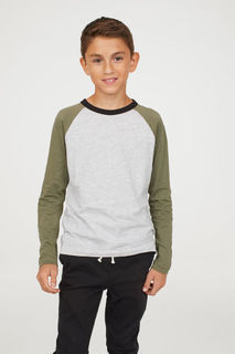 Футболка с длинным рукавом H&M