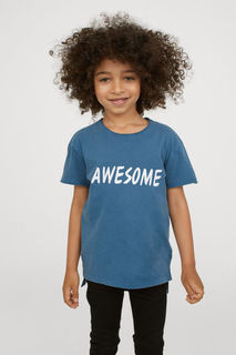 Хлопковая футболка H&M