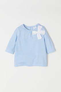 Трикотажный топ с бантом H&M