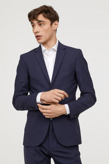 Шерстяной пиджак Slim fit H&M