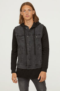 Джинсовая куртка с капюшоном H&M