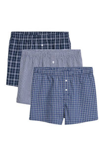 3 пары тканых боксеров H&M