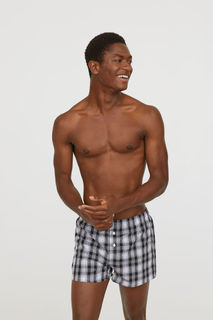 3 пары тканых боксеров H&M