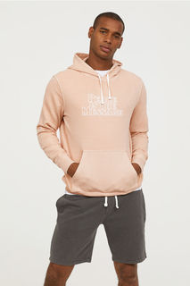 Худи с текстовым принтом H&M