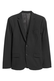 Шерстяной пиджак Skinny fit H&M