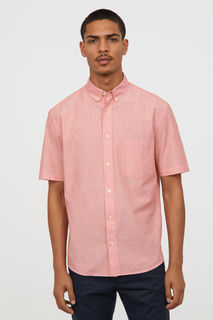 Рубашка из поплина Regular fit H&M