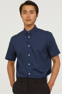 Хлопковая рубашка Regular Fit H&M