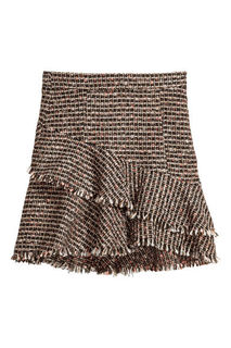 Рельефная юбка с оборками H&M