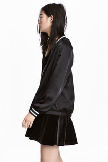 Атласный бомбер H&M