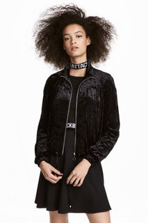 Пиджак из мятого бархата H&M