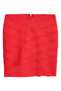 Юбка из текстурной ткани H&M