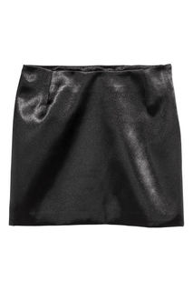 Короткая атласная юбка H&M