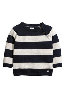 Хлопковый джемпер тонкой вязки H&M