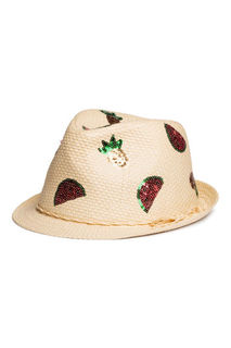 Соломенная шляпа с пайетками H&M