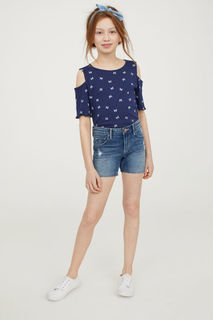 Шорты из денима H&M