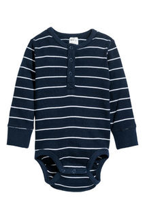 Боди с длинным рукавом H&M