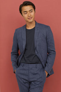 Льняной пиджак Slim fit H&M