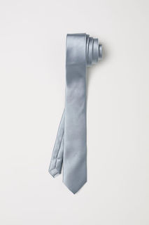 Узкий атласный галстук H&M