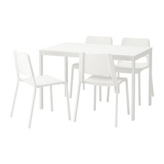 ВАНГСТА / ТЕОДОРЕС Стол и 4 стула, белый, белый Ikea