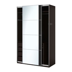 ПАКС Гардероб, черно-коричневый, Аули Ильсенг Ikea