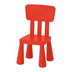 МАММУТ Детский стул, д/дома/улицы, красный Ikea
