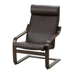 ПОЭНГ Кресло, коричневый, Кимстад темно-коричневый Ikea