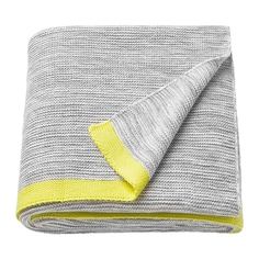 ЛИЗАМАРИ Плед, светло-серый, желтый Ikea