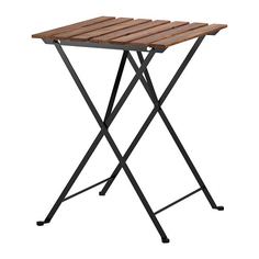 ТЭРНО Садовый стол, черный, серо-коричневая морилка Ikea