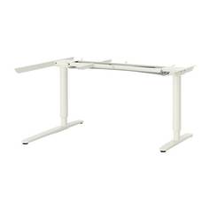 БЕКАНТ Угловой стол-трансформер,электр, белый Ikea