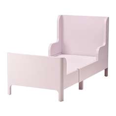 БУСУНГЕ Раздвижная кровать, светло-розовый Ikea