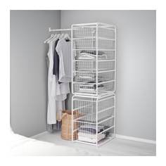 АЛЬГОТ Рама/проволочн корзины/штанга, белый Ikea