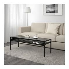 НИБОДА Журнальный стол/2-сторон столешница, черный/бежевый Ikea