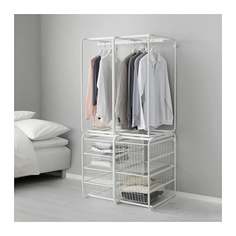 АЛЬГОТ Рама+штанга/проволочн корзины, белый Ikea