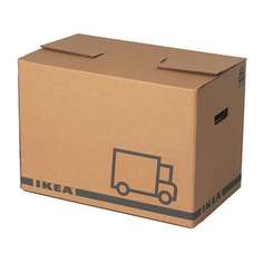 ЭТЭНЕ Упаковочная коробка, коричневый Ikea
