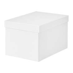 ТЬЕНА Коробка с крышкой, белый Ikea