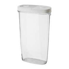 ИКЕА/365+ Контейнер+крышка д/сухих продуктов, прозрачный, белый Ikea