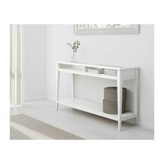 ЛИАТОРП Консольный стол, белый, стекло Ikea