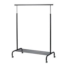 РИГГА Напольная вешалка, черный Ikea
