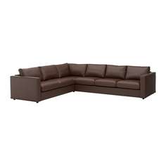 ВИМЛЕ 5-местный угловой диван, Фарста темно-коричневый Ikea
