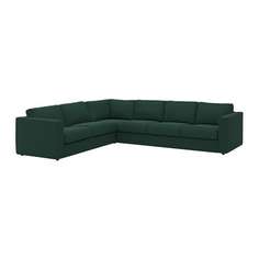 ВИМЛЕ 5-местный угловой диван, Гуннаред темно-зеленый Ikea