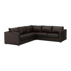 ВИМЛЕ 4-местный угловой диван, Фарста черный Ikea