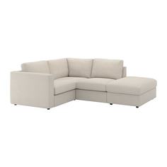 ВИМЛЕ 3-местный угловой диван, с открытым торцом, Гуннаред бежевый Ikea