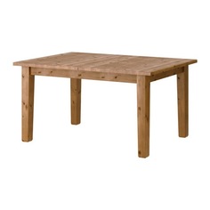 СТУРНЭС Раздвижной стол, морилка,антик Ikea