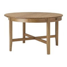 ЛЕКСВИК Раздвижной стол, морилка,антик Ikea